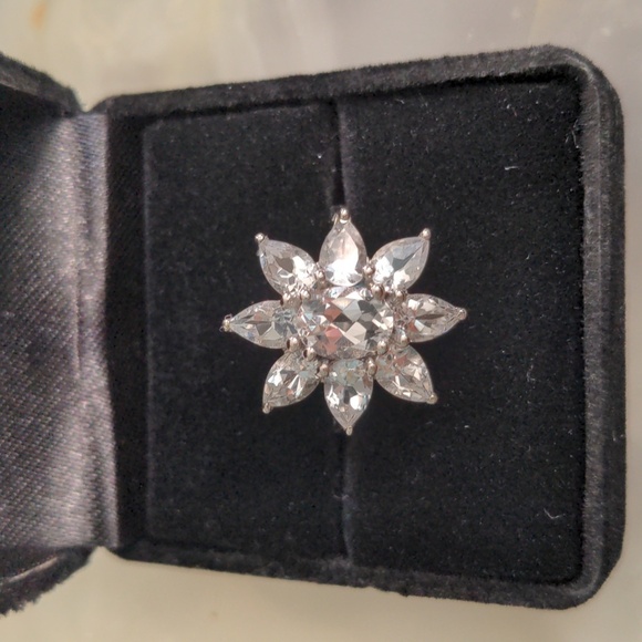 QVC Quartz ring.  Sterling.  Multi gemstone ring.  8.1/2 - Picture 5 of 6